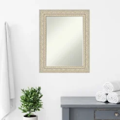 Amanti Art Fair Baroque Cream Petite Bevel Wood Bathroom Wall Mirror 29.5 X 23.5 In. -Avanti Sales Shop GUEST 00e86f7e 52b6 479d bb2e 36166db74c24