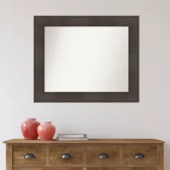 34" X 28" Non-Beveled William Rustic Woodgrain Bathroom Wall Mirror - Amanti Art -Avanti Sales Shop GUEST 03b347fa 37f0 4703 8b3a fef19377693b