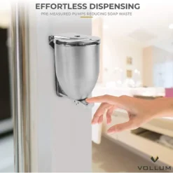 Vollum Powder-Soap Dispenser, Stainless Steel, Wall Mount, 32 Oz - Silver -Avanti Sales Shop GUEST 05cbfd50 7264 478d b4f2 5184bca1c4fa