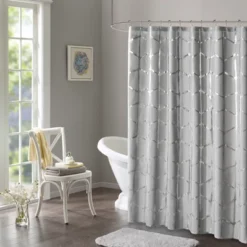 Arielle Printed Metallic Shower Curtain -Avanti Sales Shop GUEST 05d1f397 5e6f 4fa2 84a1 62e966d670ba