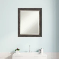 Bark Rustic Framed Bathroom Vanity Wall Mirror Charcoal - Amanti Art -Avanti Sales Shop GUEST 0927203f 7b8c 4a36 baae f67962c16f87