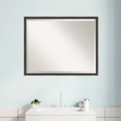 Hardwood Wedge Framed Bathroom Vanity Wall Mirror - Amanti Art -Avanti Sales Shop GUEST 0a06428b e46e 41f7 9f69 04d01e7218e5