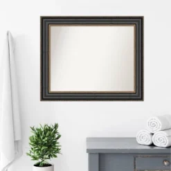 34" X 28" Non-Beveled Thomas Black Bronze Bathroom Wall Mirror - Amanti Art -Avanti Sales Shop GUEST 0a0c7c8e b090 4c96 a9dd 9c76586cc38a