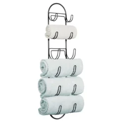 MDesign Metal Wall Mount Bath Towel Storage Organizer Rack, 6 Shelves -Avanti Sales Shop GUEST 0a9fe88e a2fe 4264 9259 0b9ffbe3fd00