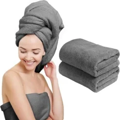 Scala Microfiber Hair Towel Wrap Rectangle Twist For Women (2 Pack) -Avanti Sales Shop GUEST 0b94ff3c c8ac 47f9 8c25 bef0c56ee492