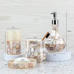 Creative Scents Decorative Mother Of Pearl Bathroom Accessories Set -Avanti Sales Shop GUEST 0eb354da 5a88 4286 a1ca 29b6d17ccb27