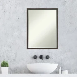 Amanti Art Hardwood Wedge Petite Bevel Wood Bathroom Wall Mirror -Avanti Sales Shop GUEST 12492b76 2591 48a8 b8d8 79e5fa72cd53