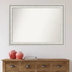 44" X 33" Non-Beveled Parlor White Bathroom Wall Mirror - Amanti Art -Avanti Sales Shop GUEST 14f49f21 2c14 4cdf 9e8c 1873049caae1