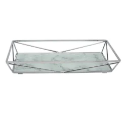 Geometric Tempered Glass Vanity Tank Tray White/Chrome - Home Details -Avanti Sales Shop GUEST 15291436 a6a3 443f a739 197fb14fa720