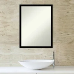 20" X 26" Non-Beveled Bathroom Wall Mirror Jet Black - Amanti Art -Avanti Sales Shop GUEST 16ed28c4 e25a 454e 86bc 1cb6f6cf9fef