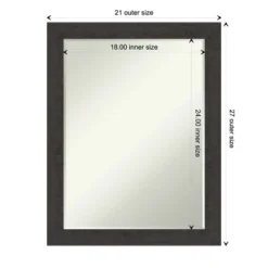 Rustic Plank Narrow Petite Bevel Bathroom Wall Mirror -Avanti Sales Shop GUEST 17b8a205 17a1 40fe a5fd 029692a0eb5b