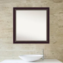 30" X 30" Non-Beveled Signore Bronze Wood Bathroom Wall Mirror - Amanti Art -Avanti Sales Shop GUEST 1808f0a1 c1ce 43bb 82b4 9142d3cdcdb4