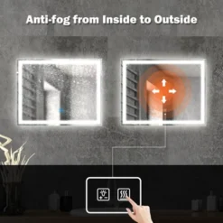 HOMLUX Dimmable Rectangular LED Bathroom Mirror Auto-off Anti-fogging And 3 Color With Smart Touch Control -Avanti Sales Shop GUEST 1a768670 4216 4e04 9875 798f2684ffc0