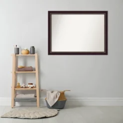 42" X 31" Non-Beveled Signore Bronze Wood Bathroom Wall Mirror - Amanti Art -Avanti Sales Shop GUEST 1caf2036 1e23 4c56 924e c2548efd637d