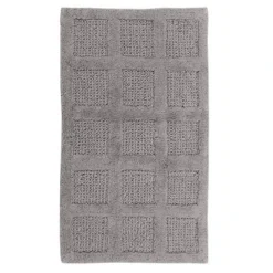 Square Honeycomb 100% Cotton Reversible Bath Rug Silver By Knightsbridge -Avanti Sales Shop GUEST 1cff0345 24a4 4f4e 8917 28d2d435253f