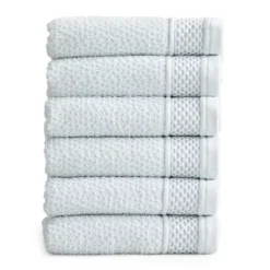 Market & Place Cotton Quick Dry Textured 6-Pack Hand Towel Set -Avanti Sales Shop GUEST 1d0791e2 7c98 4dcd af23 0b11316549d0