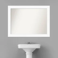 44" X 33" Non-Beveled Cabinet Bathroom Wall Mirror White - Amanti Art -Avanti Sales Shop GUEST 203ec257 f826 40a4 a5c0 baac83e2d7de