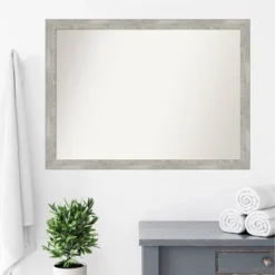 42" X 31" Non-Beveled Dove Narrow Bathroom Wall Mirror Gray Wash - Amanti Art -Avanti Sales Shop GUEST 20f28c02 6f68 4ae3 82c6 ca8bb2bdc791