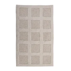 Square Honeycomb 100% Cotton Reversible Bath Rug Ivory By Knightsbridge -Avanti Sales Shop GUEST 225fef3b aaa1 4f0d 912d 7aab785d5027