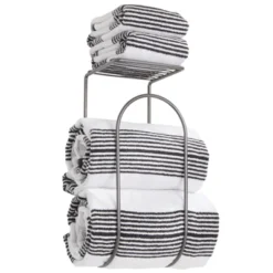 MDesign Metal Wall Mount Towel Rack Holder Organizer With Storage Shelf -Avanti Sales Shop GUEST 26b7f7dc 0456 4b60 b37d 6a4f4f156307