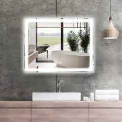 HOMLUX Dimmable Rectangular LED Bathroom Mirror Auto-off Anti-fogging And 3 Color With Smart Touch Control -Avanti Sales Shop GUEST 2a2fa8ae 990b 4e63 b7b7 f698a12af518