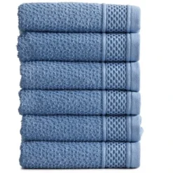 Market & Place Cotton Quick Dry Textured 6-Pack Hand Towel Set -Avanti Sales Shop GUEST 2b38d079 d54a 44c8 900c 3ab50eb46872