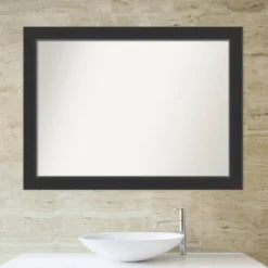 43" X 32" Non-Beveled Corvino Wood Bathroom Wall Mirror Black - Amanti Art -Avanti Sales Shop GUEST 2b3e266b 4597 4962 b286 262b8ba9f9d3