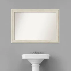 41" X 29" Non-Beveled Regal Birch Cream Bathroom Wall Mirror - Amanti Art -Avanti Sales Shop GUEST 2c27eb63 3749 40cd 80f0 80976bf1d4d1