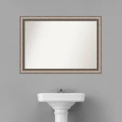 40" X 28" Non-Beveled Lyla Ornate Bathroom Wall Mirror Silver - Amanti Art -Avanti Sales Shop GUEST 2c292c86 4285 4be0 b034 dbe302af5358