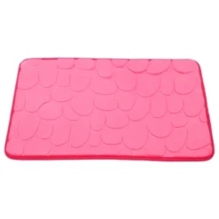 Unique Bargains Bathroom Rugs Polyester Bath Mat Machine Washable Rose Red Cobblestone Pattern 23.62"x15.75" -Avanti Sales Shop GUEST 2d41e354 f236 4d88 aace 2984272129cf