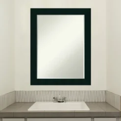 Amanti Art Tribeca Black Petite Bevel Wood Bathroom Wall Mirror 28 X 22 In. -Avanti Sales Shop GUEST 2e890415 5c98 4db7 8742 99cde096fbe1