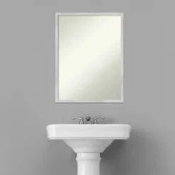 20" X 26" Non-Beveled Svelte Silver Wood Bathroom Wall Mirror - Amanti Art -Avanti Sales Shop GUEST 2fa13203 d9f3 4726 9e05 e83c51d50439