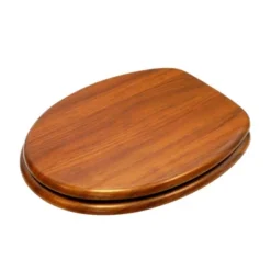 Sanilo 128 Elongated Molded Wood Adjustable Toilet Seat With No Slam, Soft-Close Lid, Stainless Steel Hinge, And Unique Design, Vintage Wood -Avanti Sales Shop GUEST 33beea8e 9242 44ac 90c4 446d51438a81