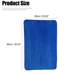 Unique Bargains Solid Color Pattern Bathroom Rugs Polyester Bath Mat Machine Washable Dark Blue 90x60cm -Avanti Sales Shop GUEST 36c8a1ed 7488 4778 8094 0c0cf8c48775