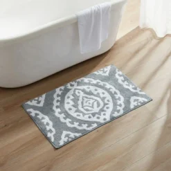 Kate Aurora 100% Premium Cotton Damask Designed Non Slip Bath Rug - 20 In. W X 32 In. L -Avanti Sales Shop GUEST 397c5e45 6daa 470b b034 60957fe082d1