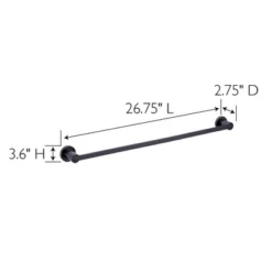 24" Eastport Contemporary Towel Bar Matte Black - Design House -Avanti Sales Shop GUEST 3f1c55db b40f 40b6 949b a7e101b4a4b4