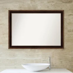 40" X 28" Non-Beveled Corded Bathroom Wall Mirror Bronze - Amanti Art -Avanti Sales Shop GUEST 3ff2e5a6 0f05 4b01 8b17 59b836e740ea