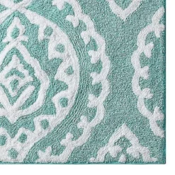 Kate Aurora 100% Premium Cotton Damask Designed Non Slip Bath Rug - 20 In. W X 32 In. L -Avanti Sales Shop GUEST 407db857 0def 433b 9819 0314a08a4c32