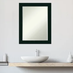 Amanti Art Tribeca Black Petite Bevel Wood Bathroom Wall Mirror 28 X 22 In. -Avanti Sales Shop GUEST 418e9343 1978 46ea aa0a 1318e87b6bae