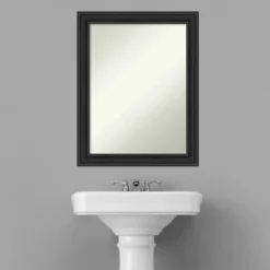 22" X 28" Non-Beveled Shipwreck Black Narrow Bathroom Wall Mirror - Amanti Art -Avanti Sales Shop GUEST 42cae6f3 c9fb 48f4 935c 1e5f05b56266