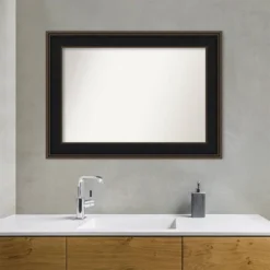 44" X 32" Non-Beveled Mezzanine Wood Bathroom Wall Mirror Espresso Brown - Amanti Art -Avanti Sales Shop GUEST 43e40464 64f0 4bc2 97a4 fc33f0046d3b