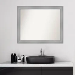 32" X 26" Non-Beveled Flair Bathroom Wall Mirror Polished Nickel - Amanti Art -Avanti Sales Shop GUEST 4b2ceefc c2d2 4622 8f2f ce9e0d19bb7b