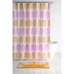 Shiraleah Pink And Orange Rainbow Print Shower Curtain -Avanti Sales Shop GUEST 4ba28c43 bc42 4d58 860a 2e784a900133 1