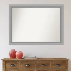 43" X 32" Non-Beveled Peak Polished Nickel Narrow Bathroom Wall Mirror - Amanti Art -Avanti Sales Shop GUEST 4d604b62 c462 4454 ae01 54940373cbb2