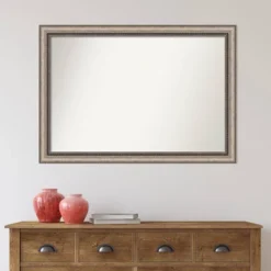 40" X 28" Non-Beveled Lyla Ornate Bathroom Wall Mirror Silver - Amanti Art -Avanti Sales Shop GUEST 4fd88774 925a 45a0 ade7 7aaa25a21944