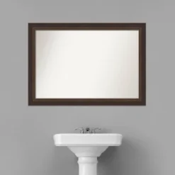 41" X 29" Non-Beveled Lara Wood Bathroom Wall Mirror Bronze - Amanti Art -Avanti Sales Shop GUEST 5224fcd8 988b 4d90 81ca dd6b2707f794