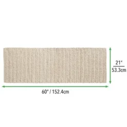 MDesign Soft Cotton Spa Mat Rug For Bathroom, Braided, 60" X 21" -Avanti Sales Shop GUEST 52aedabd faab 4969 882b 7de2b64d1ebe