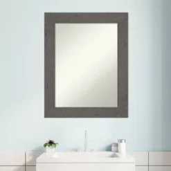 24" X 30" Non-Beveled Rustic Plank Gray Bathroom Wall Mirror - Amanti Art -Avanti Sales Shop GUEST 52f780cd dfcb 4fe5 9b3c 740cff19f984