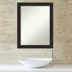 22" X 28" Non-Beveled Furniture Narrow Bathroom Wall Mirror Espresso Brown - Amanti Art -Avanti Sales Shop GUEST 531af35c 2d29 4cf7 b049 7dc5dac0b784