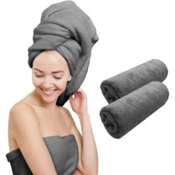 Scala Microfiber Hair Towel Wrap Rectangle Twist For Women (2 Pack) -Avanti Sales Shop GUEST 532950f1 07c0 4fd7 a6f0 fbeb27d38773